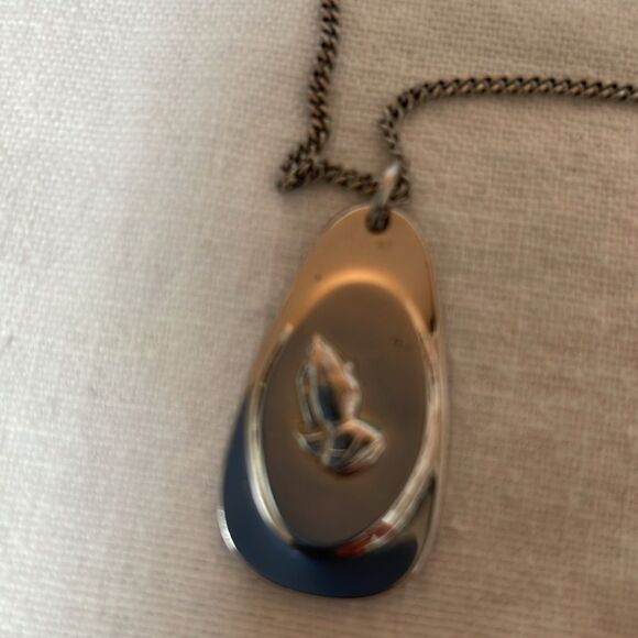 Vintage Silver Serenity Prayer Pendant Necklace - Picture 1 of 6